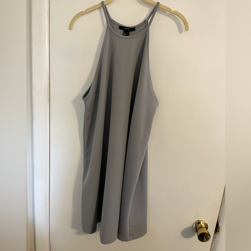 Forever 21 Halter Gray Dress